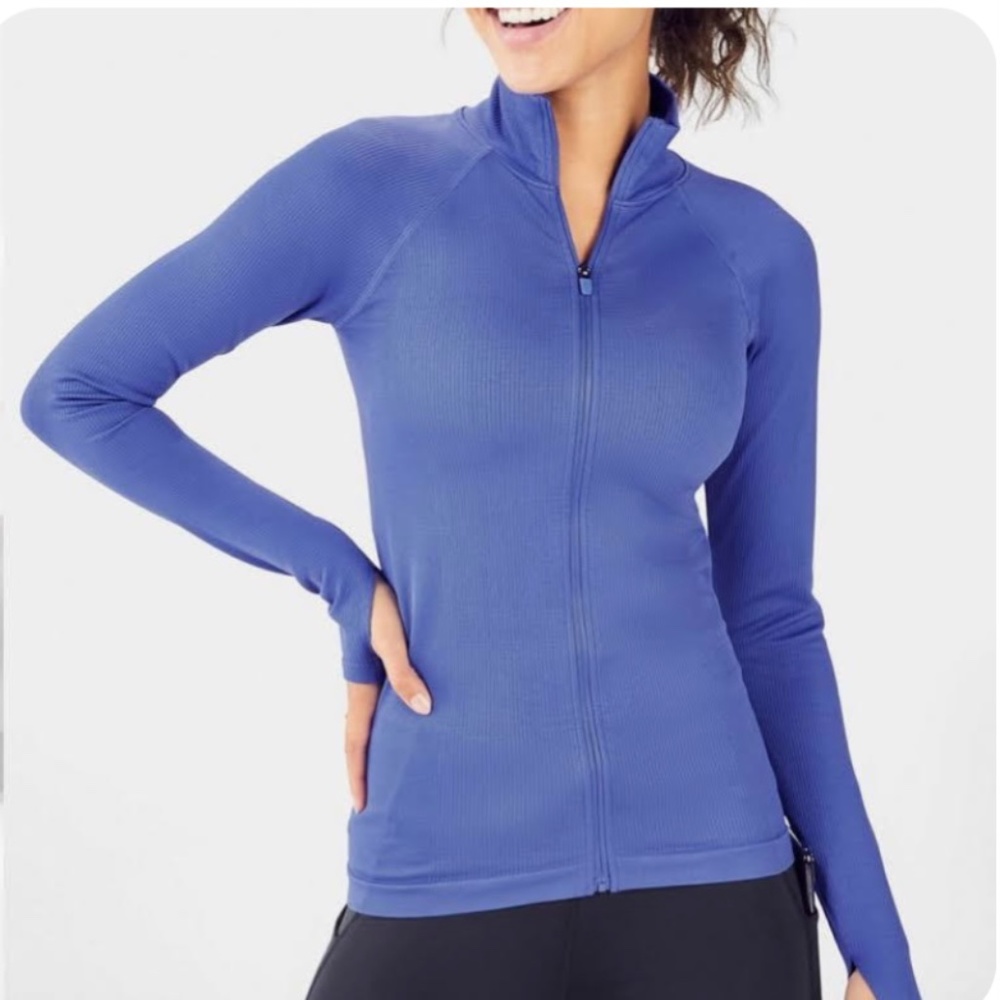 Fabletics Luciana Seamless Rib Full Zip Jacket